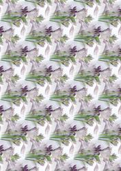 Purple Flowers Backing