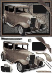 Sepia Vintage Card Card Front - Blank