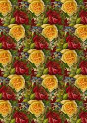 Beautiful Victorian Roses Backing