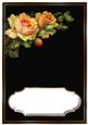 Striking Orange Roses Insert