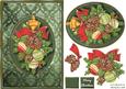 Christmas Decorations on Damask Quick Card