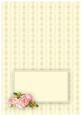 Pink Victorian Roses Insert