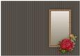Girl with Striking Red Rose Insert