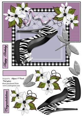 Teenage Birthday Card with Shoe
