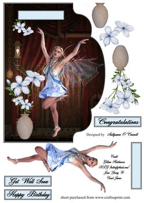 Fairy Birthday Card Female