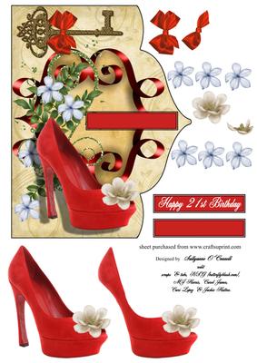 Female Shoe Card