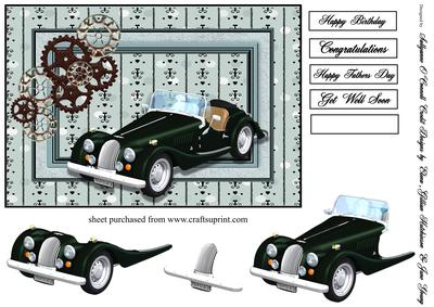 Vintage Car Male Any Occasion