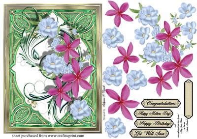 Frangipani Lead Light Female Card for Any Occasion