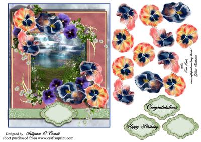 Female Card Any Occasion Pansy