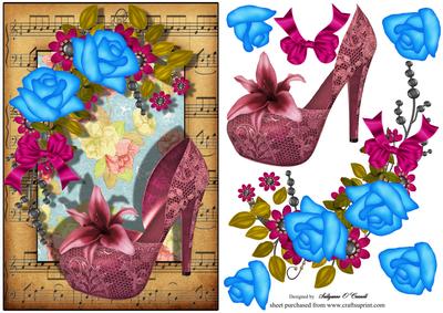 Female Birthday Card with Shoe