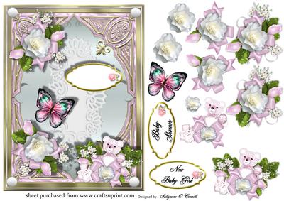 New Baby Girl or Baby Shower