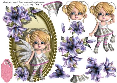 Little Girl Topper Card.2