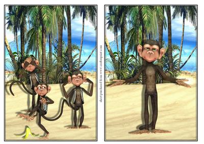 Hear No Evil, Speak No Evil, See No Evil, Comedy Cards