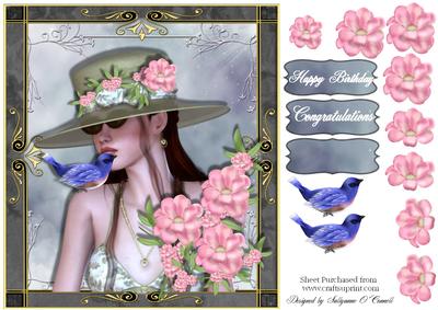 Female Birthday Card or Special Occasion