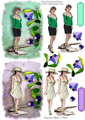 Female Small Cards X2