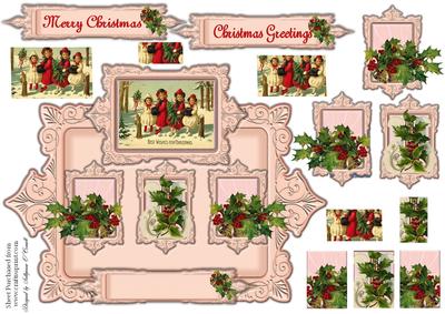 Lovely Holly Christmas Card