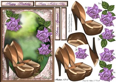 Satin Shoes Female Card