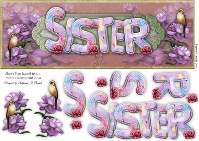 Large Dl Sister with Roses