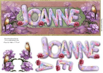 Large Dl Name Card Joanne
