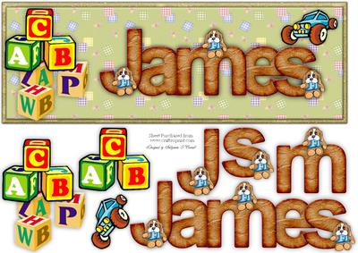 Large Dl Name Card James
