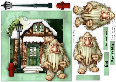 New Home' or Great Male Card