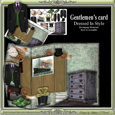 Gentlemen's Card, Dressed in Style