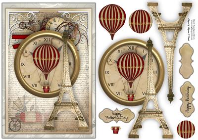 Paris Time Male Card