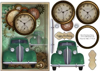 Car O'clock No 2 Male Card
