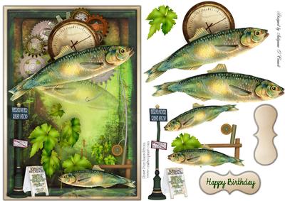 Fishing Time Male Card