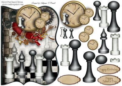 Chess Time Male Card