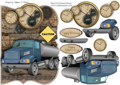 Trucking Time Male Card