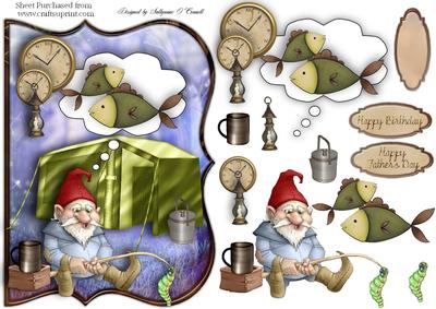 Camping Time Male Card