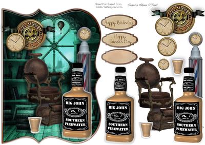 Whiskey Time Male Card