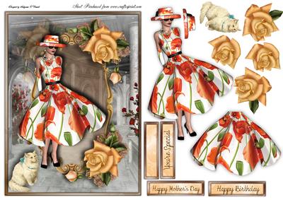 Sweet March Female Card