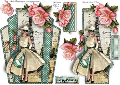 Paris Art Deco Card Topper