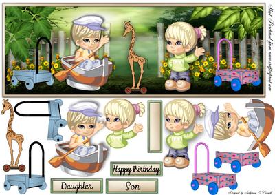 Garden Play Children's Card