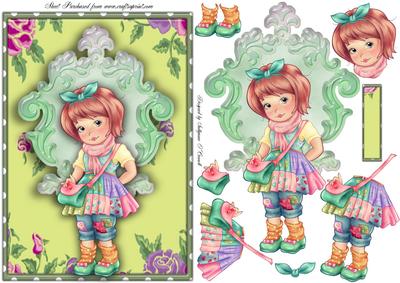 Madeline Little Girls Card