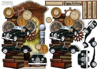 Cars O'clock.2 Male Card