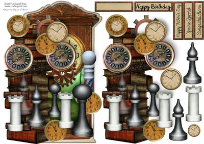 Chess O'clock.2 Male Card
