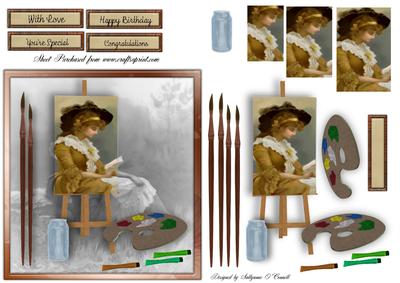 Portrait of a Lady Female Card