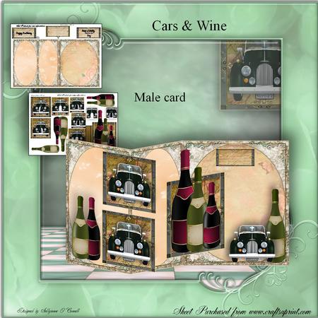 Wine and Cars Tri Fold Mini Kit