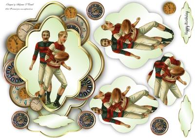 Football Male Stacker Card