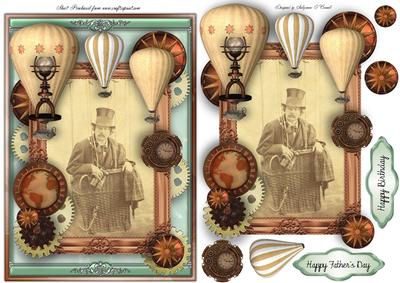 Up Up and Away Male Card