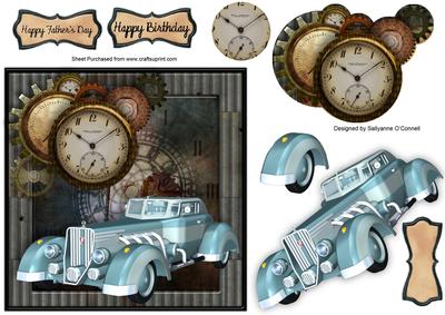 Rolls in Blue Male Card