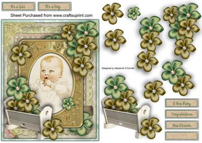 Vintage Baby Card