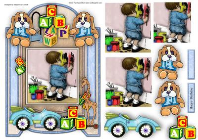 Painting Walls Baby Card