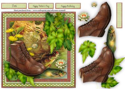Fishing Boots Male Card