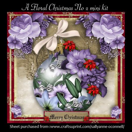 A Floral Christmas No 2 Mini Kit