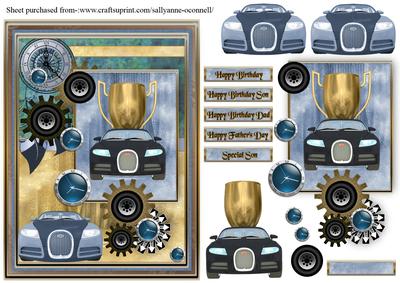 Cars Male Card