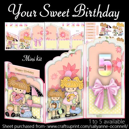Your Sweet Birthday Trifold Mini Kit